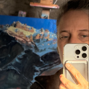 Alpine Landschaftsmalerin