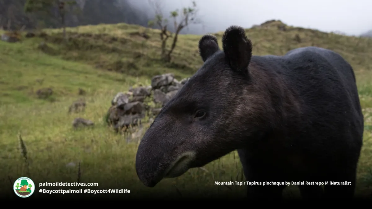 Mountain Tapir Tapirus pinchaque