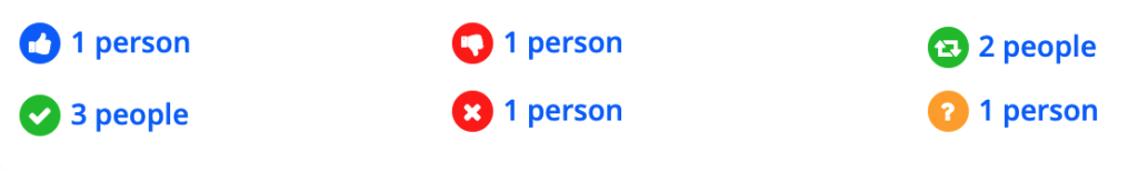 Responses below Event posts