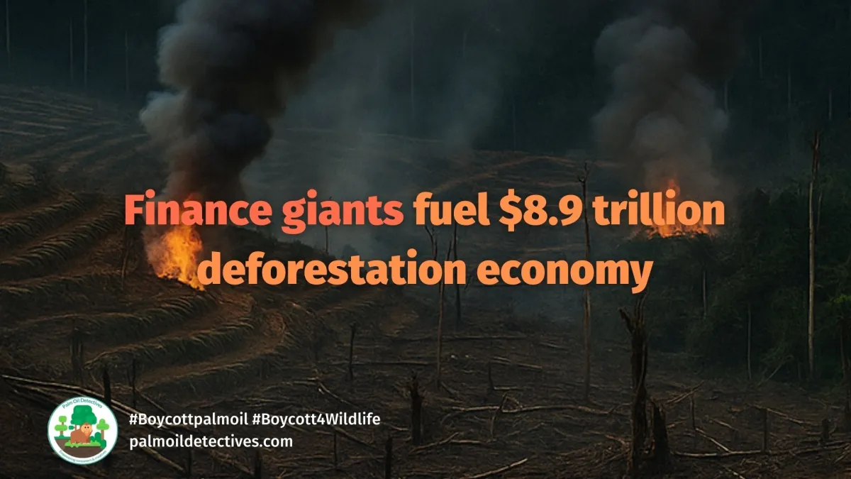 Finance giants fuel $8.9 trillion deforestation economy