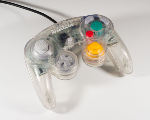 Transparent GameCube controller