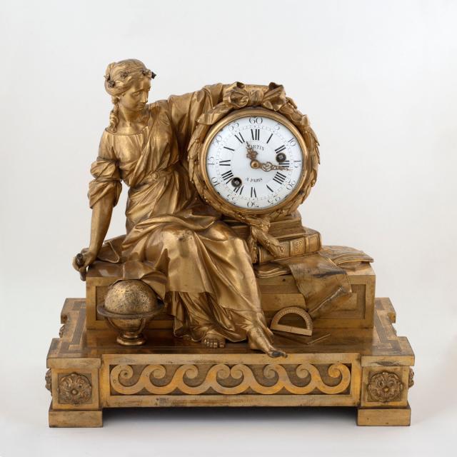 Astronomy (Urania) Chimney Clock. Martin (Clockmaker), Anonymous (Bronzier). Circa 1775.

CC0 Paris Musées / Musée Carnavalet – Histoire de Paris Item MB468.