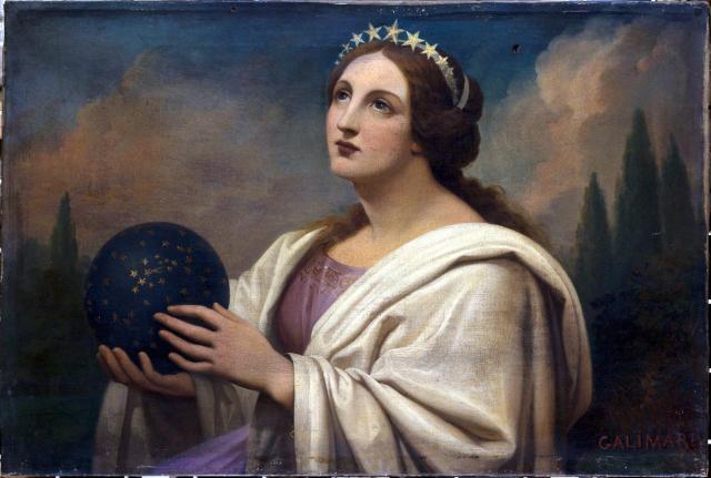 "Allegory of Astronomy" by Nicolas Auguste Galimard (1856).

CC0 Paris Musées / Musée Carnavalet - Histoire de Paris Item P786-4.
