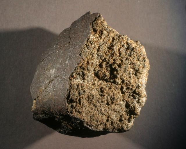 The Saint-Ouen-en-Champagne Meteorite that fell on September 29, 1799 in France.

Musée Vert, Public domain, via Wikimedia Commons.