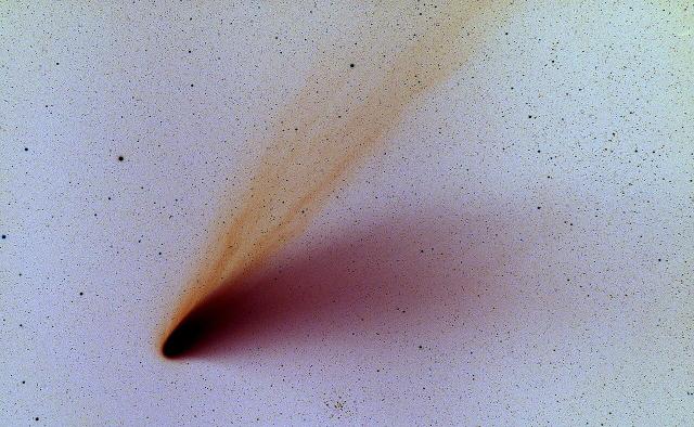 Comet Hale-Bopp, negative. (1997)

Hans Bernhard (Schnobby), CC BY-SA 3.0, via Wikimedia Commons.