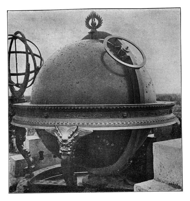 Large Celestial Sphere at Kublai Khan's Observatory in (Yuan Dynasty) Peking (~1892).