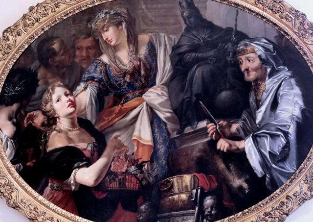 "The Vestal Claudia Quinta" by Jan Rudolf Bys (1692); Schwarzenberg Palace, National Gallery Prague.