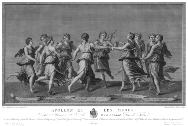 "Apollo and the Muses Dance" (~1821-1833).