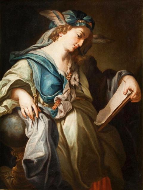 "Urania, Muse of Astronomy" by Francesco Trevisani (1700s).