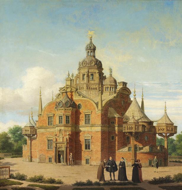 "Uraniborg" by Heinrich Hansen (1882).

Heinrich Hansen, Public domain, via Wikimedia Commons.