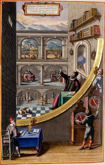 Quadrans Muralis from "Atlas Maior" at Meermanno by Joan Blaeu (~1662-1665).

Joan Blaeu, Public domain, via Wikimedia Commons.