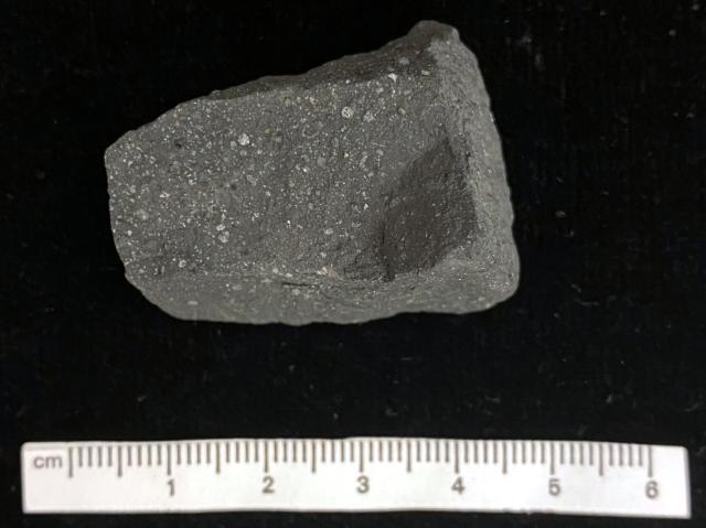 The Mighei Meteorite fell on June 18, 1889 in Ukraine.

Courtesy of the Peabody Museum of Natural History; Open Access, publicdomain/zero/1.0; Mineralogy and Meteoritics, Yale University; https://collections.peabody.yale.edu/search/Record/YPM-MIN-101919

Color and cropping edits.