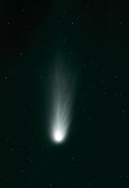 Halley's Comet in 1986.

ESO, CC BY 4.0, via Wikimedia Commons.