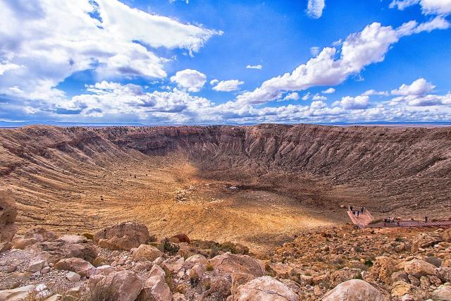 Meteor Crater by Attila Geréb (2015).

Attila Geréb, CC BY 3.0, via Wikimedia Commons.