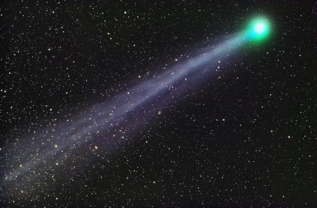 Comet C/2014 Q2 (Lovejoy) on January 2015.

John Vermette, CC BY-SA 4.0, via Wikimedia Commons.