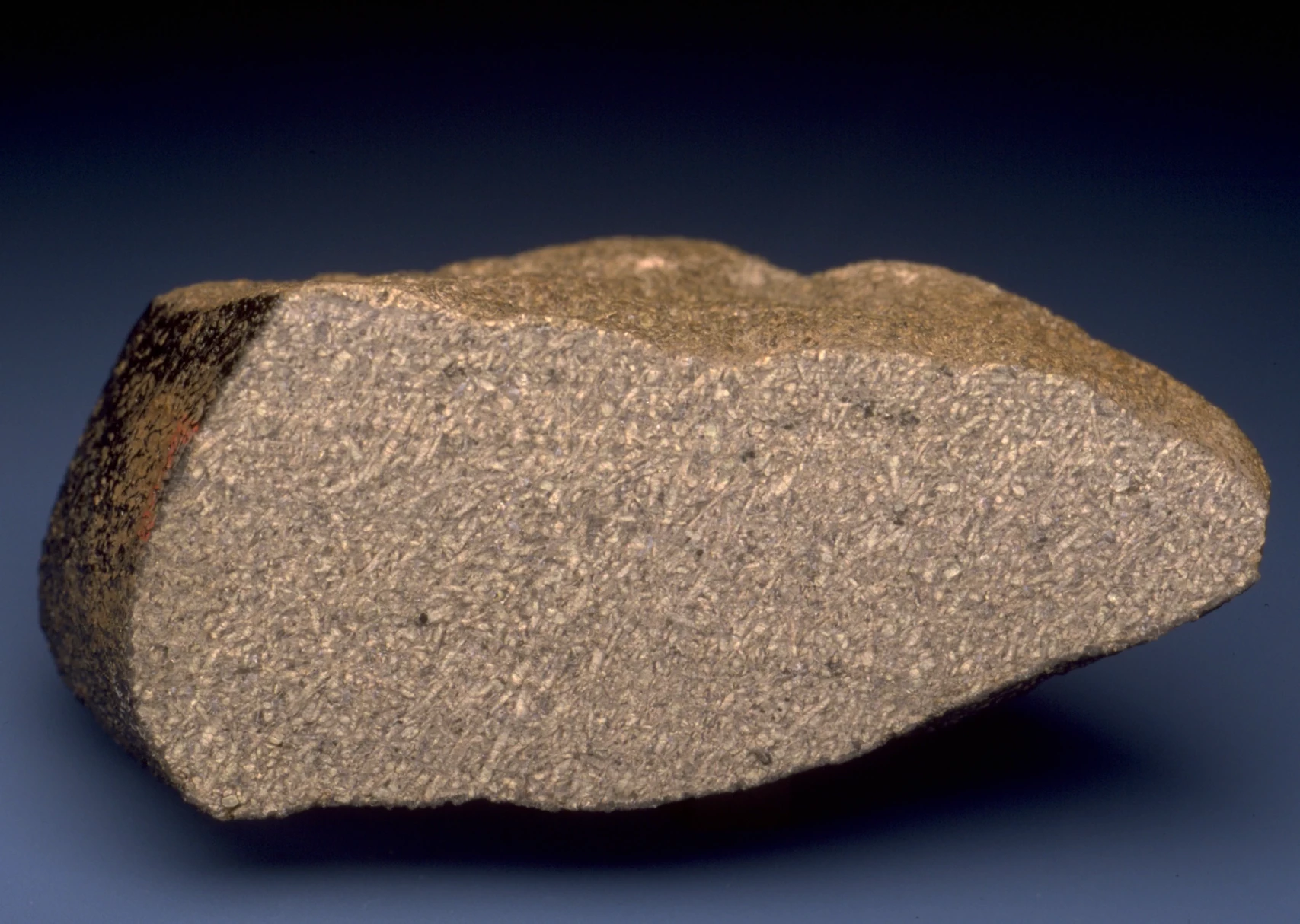 A piece of the Shergotty Meteorite that fell on  August 25, 1865 in India.

SI National Museum of Natural History, CC0 via https://www.si.edu/object/shergotty:nmnhmineralsciences_1017023