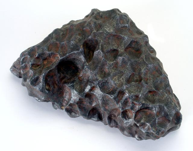 A piece of the Henbury Iron Meteorite, found in central Australia.

SI National Museum of Natural History, CC0 via https://www.si.edu/object/henbury:nmnhmineralsciences_1014495

Cropping and color edits.