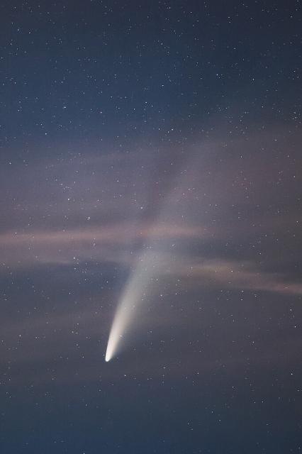 Comet C/2020 F3, also called NEOWISE, on July 13, 2020.

Aneta Pawska, CC BY 4.0, via Wikimedia Commons.