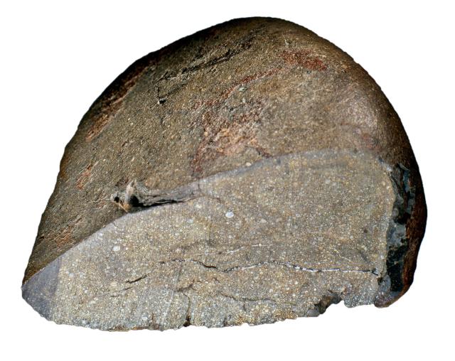 A sliced fragment of a Rainbow Meteorite; found in 1994 in Australia.

Photographer: Bernard Day, Copyright Museums Victoria / CC BY (Licensed as Attribution 4.0 International). Color edits.

https://collections.museumsvictoria.com.au/specimens/333