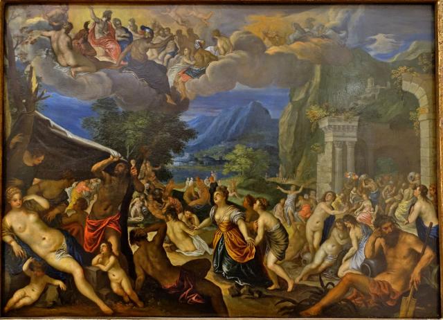 "The Fall of Phaeton" by Johann Rottenhammer (~1604).

Daderot, Public domain, via Wikimedia Commons. Color edits.