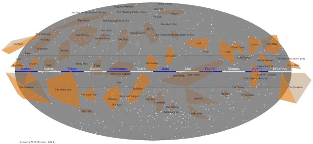 Babylonian Celestial Map by Susanne M Hoffmann, CC BY-SA 4.0, via Wikimedia Commons.