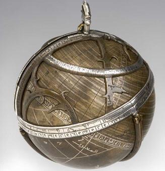 Spherical Astrolabe	from Persis (before 1480).

History of Science Museum, CC BY-SA 4.0, via Wikimedia Commons.