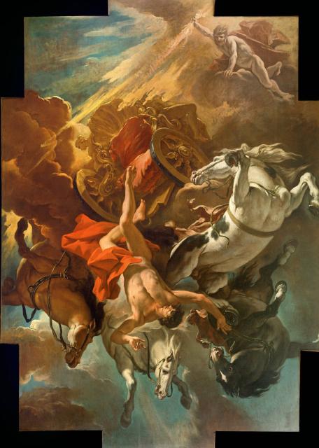 "The Fall of Phaeton" by Sebastiano Ricci (1702).

Sebastiano Ricci, Public domain, via Wikimedia Commons.