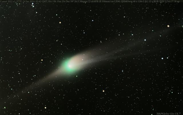 Comet 2022 e3 (ZTF) on January 24, 2023.

Mike Glenny, CC BY 2.0, via Wikimedia Commons or Flickr: https://flic.kr/p/2ohPgbm