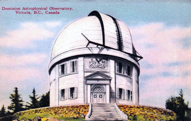 Postcard of the Dominion Astrophysical Observatory in Saanich, BC, Canada (~1918).

Rob, Public Domain via Flickr: https://flic.kr/p/oC3DZJ

Color edits.