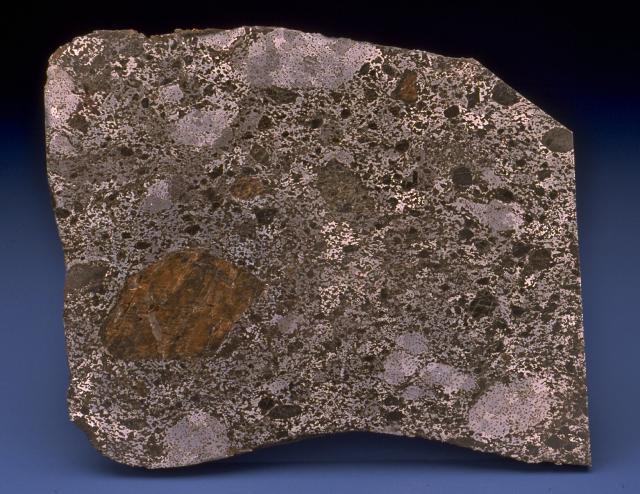 The Chinguetti Meteorite was found in 1916 in Mauritania.

SI National Museum of Natural History, CC0 via https://www.si.edu/object/chinguetti:nmnhmineralsciences_1017013

Color and cropping edits.