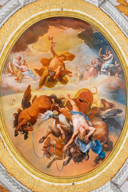 "The Fall of Phaeton" by Francesco Caccianiga (~1775-1777).

Fabrizio Garrisi, CC BY-SA 4.0, via Wikimedia Commons.
