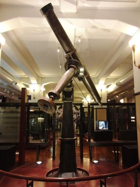 "Troughton and Simms Astronomical Telescope; one of the Important Cultural Properties of Japan; exhibit in the National Museum of Nature and Science, Tokyo, Japan."

Momotarou2012, CC BY-SA 3.0, via Wikimedia Commons.