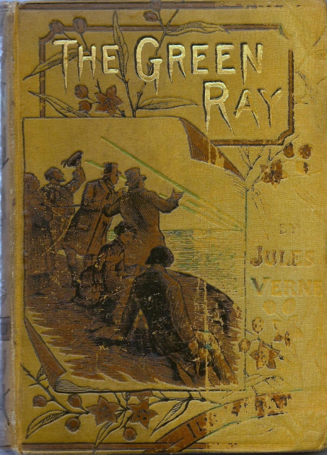 Cover from the book "The Green Ray" by Jules Verne.