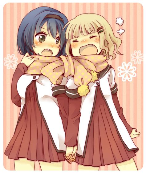 Himawari and Sakurako being gay and doing gay thing