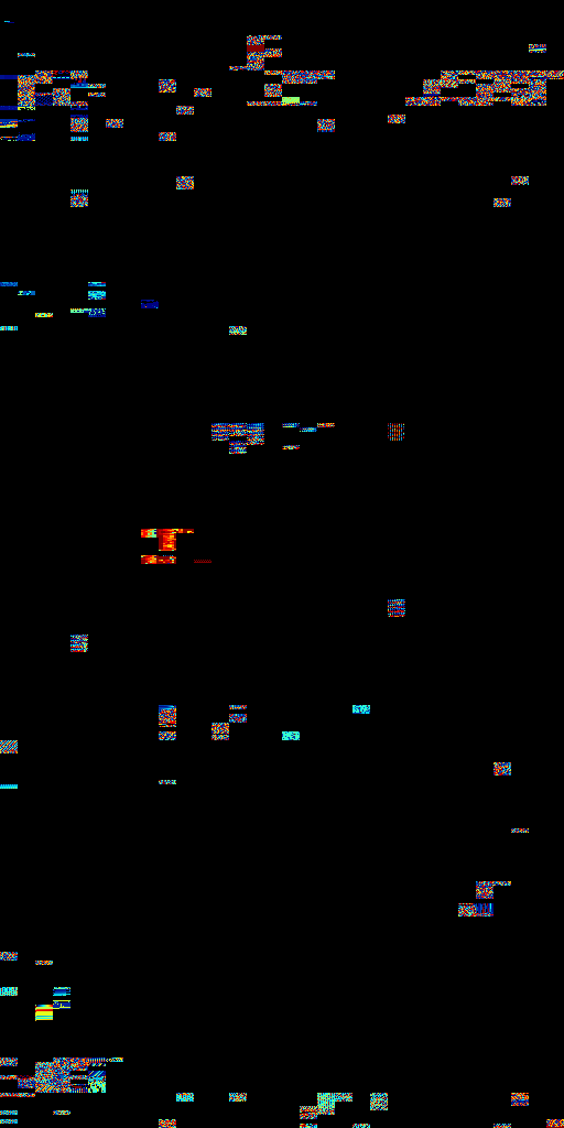 A visualization of the ROM for the Game Boy game "The Legend of Zelda: Link's Awaking" - the image is mostly black because only the parts of the ROM that are needed for a demo are included.