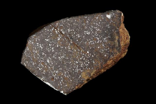 The Correo Meteorite was found in 1979 in New Mexico, USA.

Photographer: Rodney Start, Copyright Museums Victoria / CC BY (Licensed as Attribution 4.0 International)

https://collections.museumsvictoria.com.au/specimens/288