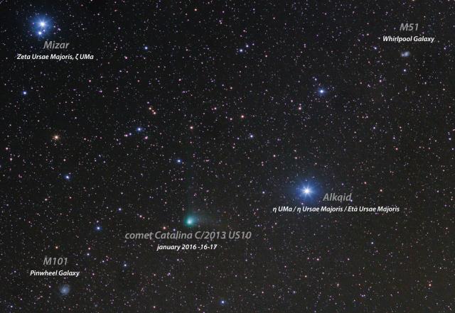 "Comet C/2013 US10 (Catalina) Cropped version with legend :) clear skies!"

gianni, CC BY-SA 2.0, via Wikimedia Commons.