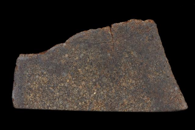 The Waka Meteorite was found in 1963 in Texas, USA.

Photographer: Rodney Start, Copyright Museums Victoria / CC BY (Licensed as Attribution 4.0 International)

https://collections.museumsvictoria.com.au/specimens/225