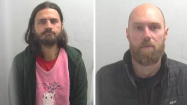 Marcus Decker and Morgan Trowland who were told they would spend half of their sentences in prison