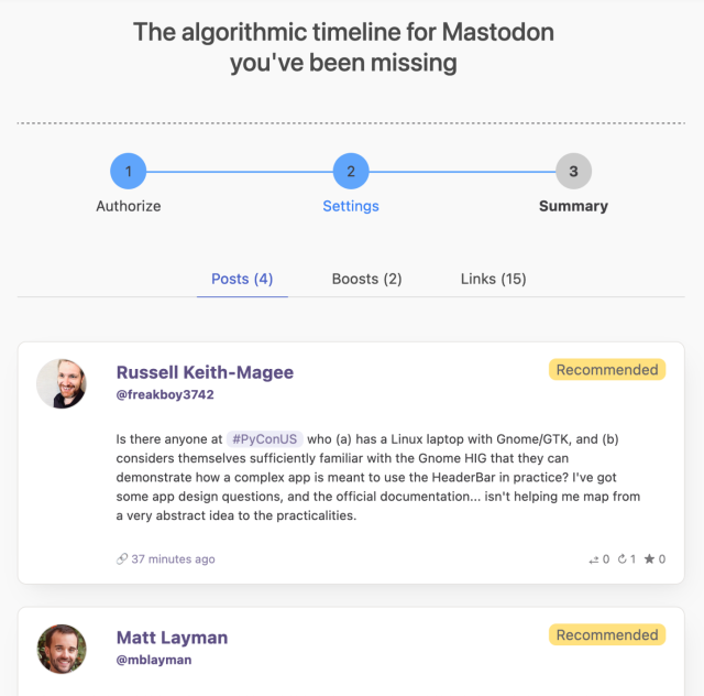 fediview.com now can generate recommended posts.