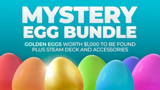 Mystery Egg Bundle - Golden Eggs worth $1,000 plus Steam Deck and Accessories 