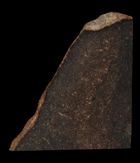 The Faucett Meteorite was found in Missouri, USA in 1966.

Photographer: Rodney Start, Copyright Museums Victoria / CC BY (Licensed as Attribution 4.0 International)

https://collections.museumsvictoria.com.au/specimens/237