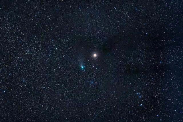 Comet C/2022 E3 (ZTF) on February 11, 2023.

Edu INAF, photographer: Ivan Pedretti, CC BY-SA 2.0, via Flickr: https://flic.kr/p/2oh7f5Z