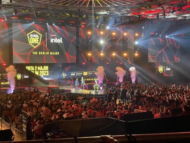 PyrionFlax and Tsunami on stage of the Velodrom