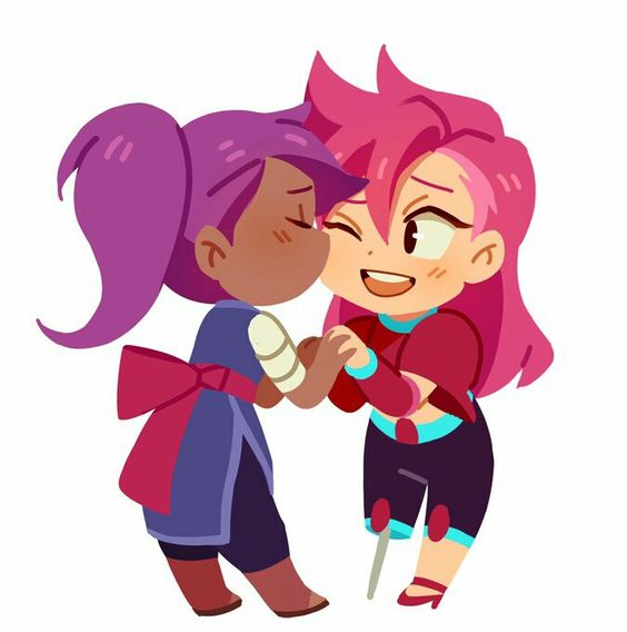 Enid & Red Action being doing gay thing