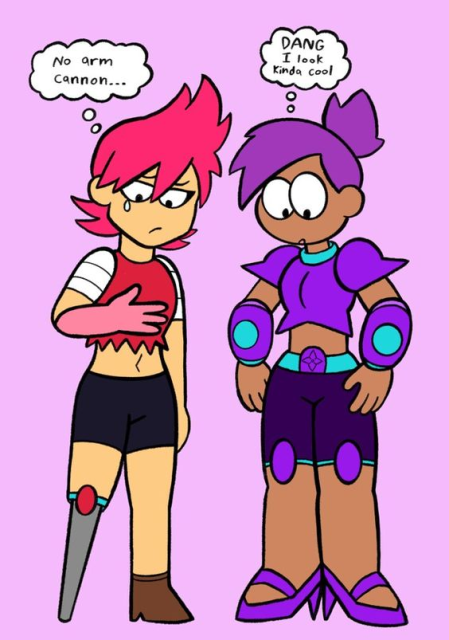 Enid & Red Action being doing gay thing