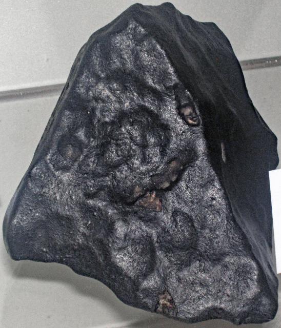 A fragment of the New Concord Meteorite that fell on May 1, 1860 in Ohio, USA.

James St. John, CC BY 2.0, via Wikimedia Commons or Flickr: https://flic.kr/p/2oAhgYw