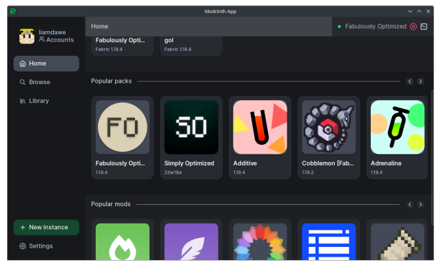 Modrinth Launcher for Minecraft