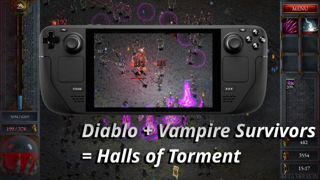 Diablo + Vampire Survivors = Halls of Torment