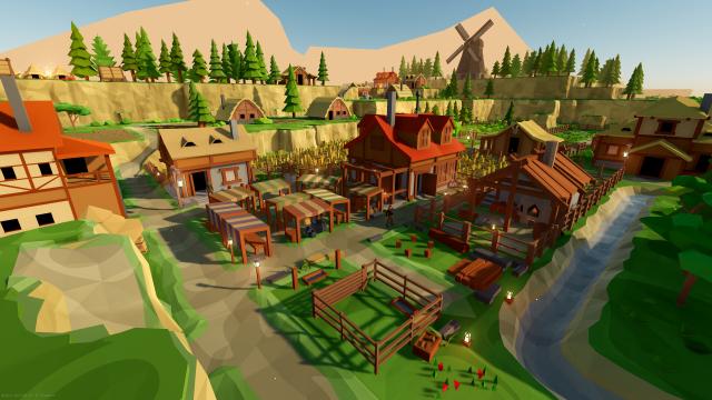 Circle of Kerzoven screenshot showing a small village